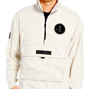 Nike airforce 1 jacket windbreaker, cream color, lightly worn